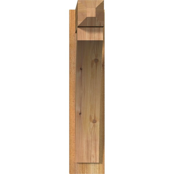 Thorton Rough Sawn Craftsman Outlooker, Western Red Cedar, 6W X 20D X 28H